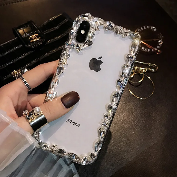 

Fashion Crystal Soft Case For Iphone X XR XS Max 6 6S Plus 7 8 Plus For Samsung Galaxy S8 S9 S10 Plus Lite S7 Edge Note 8 9 Case