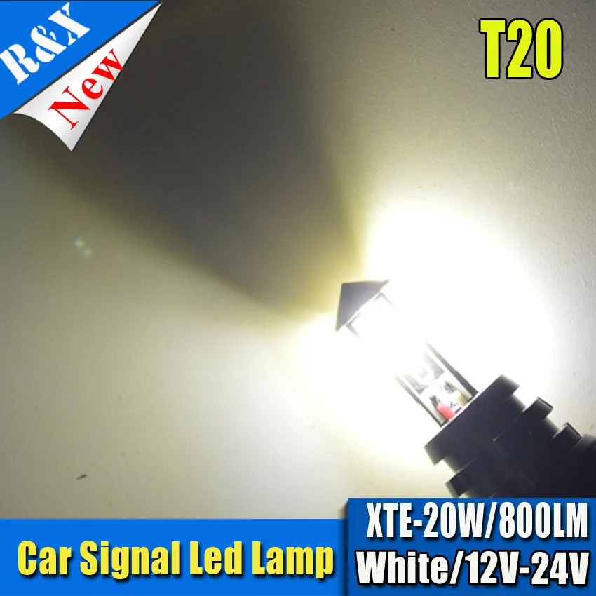 1 шт. x 20 Вт T20 7440 W21W WY21W 4 SMD, CAN-шина, светодиод супер яркий красный, белый Amber автомобиль хвост лампы тормоз Огни Авто Обратный 12V 24V