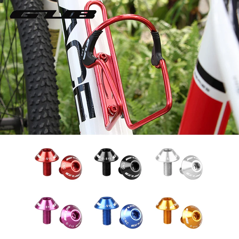 2X Water Bottle Cage Bolts Aluminum Alloy Screws Bike Bicycle Cycling M5*12mm