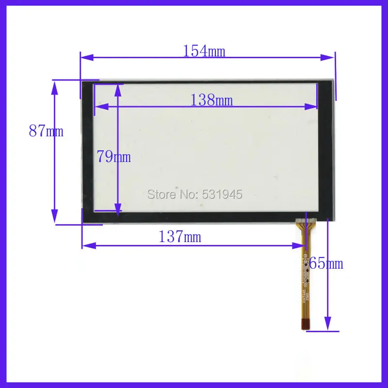 ZhiYuSun KL-TP-2073 828D 154 мм * 87 4 четырехпроводный резистивный 6 2-дюймовый сенсорный экран