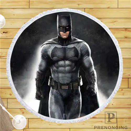 

Custom DIY Customized Microfiber Fabric Batman (1) Round Beach Blanket Towel Printed on Demand 150cm #19-01-28-3-112