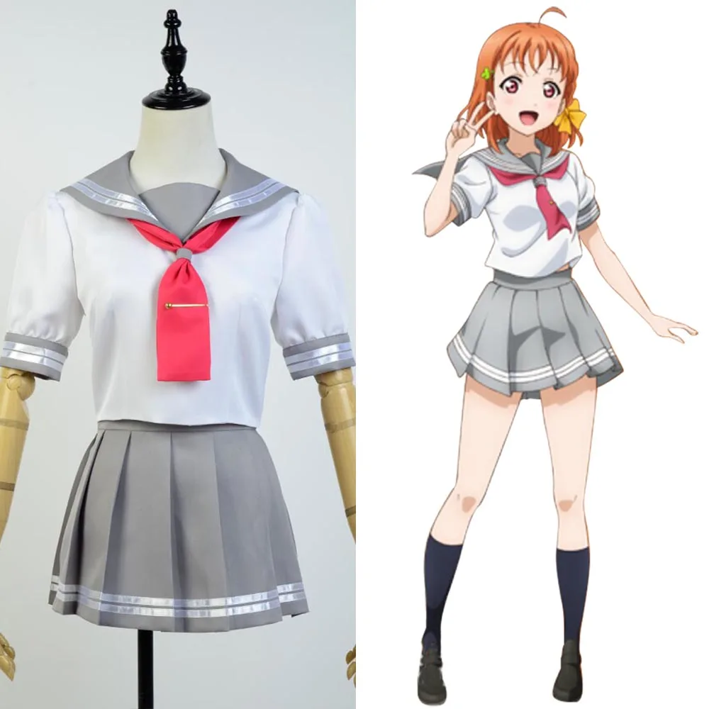 Милый солнце! Школьная форма akours Takami Chika Sailor карнавальные костюмы полный комплект