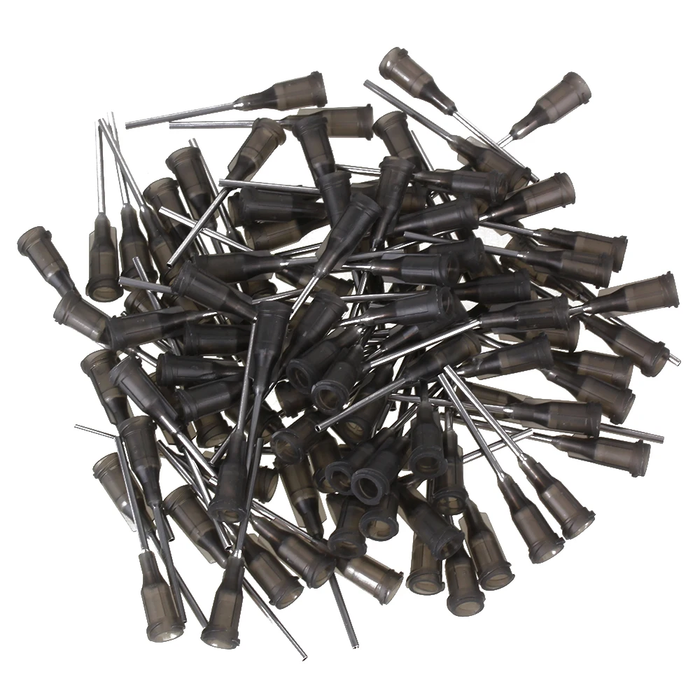 100pcs Dispensing Needle Tip 16Ga 1" for Liquid Dispenser Adhesive Glue