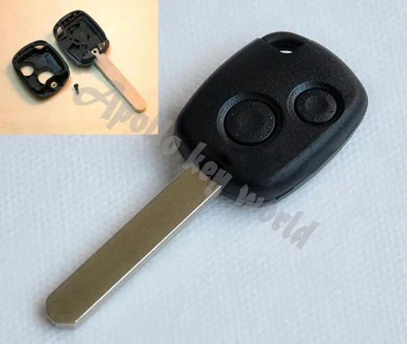 2 кнопки дистанционного ключа оболочки чехол для HONDA CRV Civic Accord ODYSSEY с логотипом FOB пустой 5 шт./лот