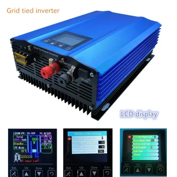 

pure sine wave 1000W grid tie inverter Color display DC to AC High efficiency work for PV power generation or battery discharge