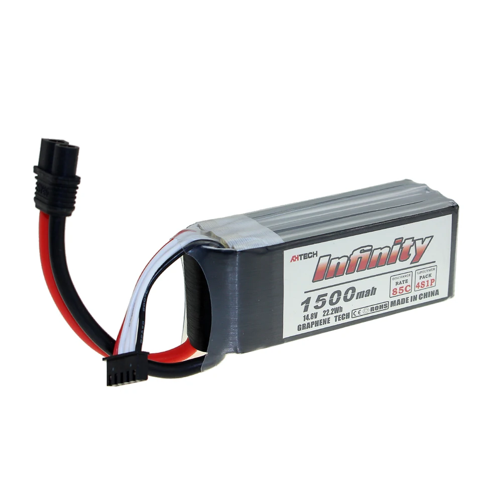 Аккумулятор Infinity 1500mah 85C 4S 14,8 V с разъемом SY60 XT60 для радиоуправляемого квадрокоптера