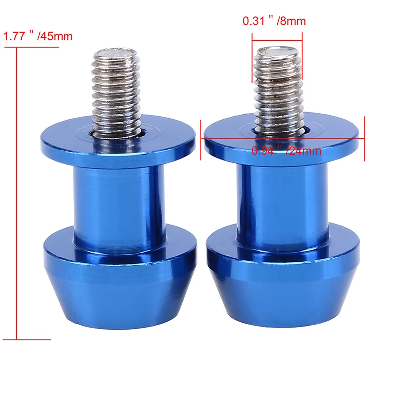 Posbay 8 мм алюминиевая мотоциклетная стойка маятник Катушки слайдер стенд винт для Yamaha Harley Suzuki Honda ATV каваллетто мото