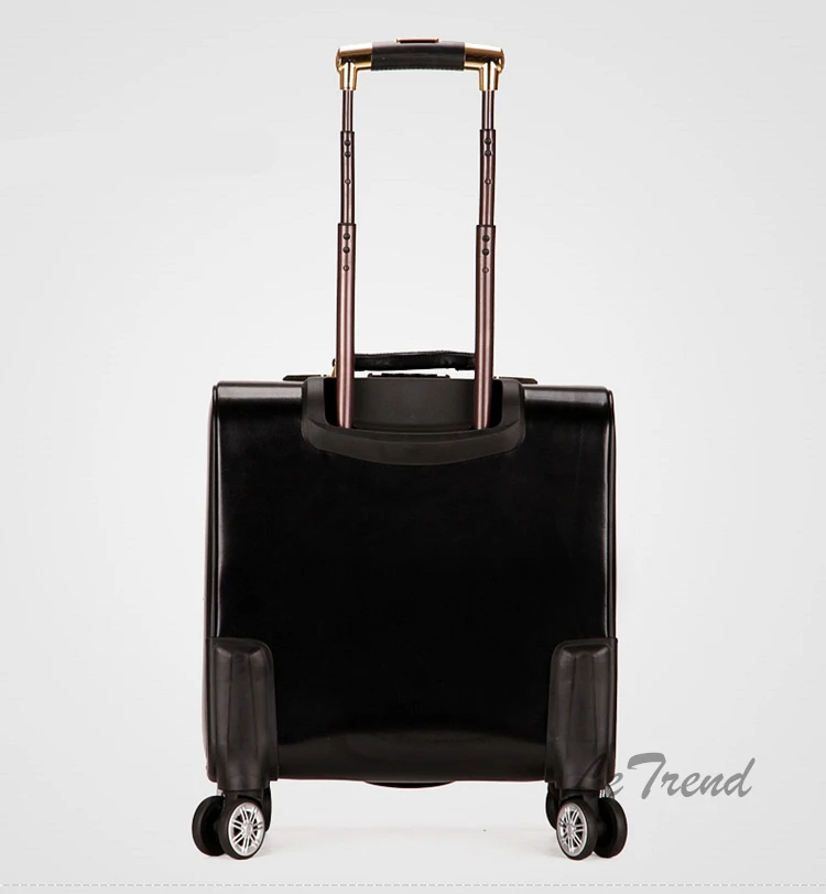 Letrend, деловая сумка на колесиках, сумка на колесиках, 18 дюймов, для мужчин, для переноски чемоданов, дорожная сумка на колесах, мужская кожаная сумка для багажника