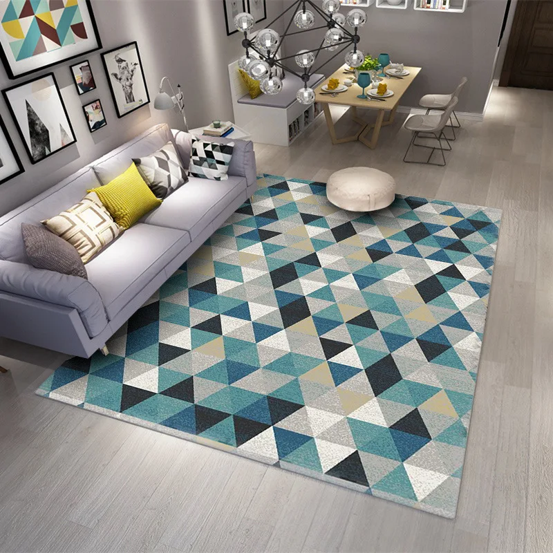

Concise Modern A Living Room Tea Table Bedroom Make The Bed The Edge Of The Blanket Northern Europe Style Abstract Lattice
