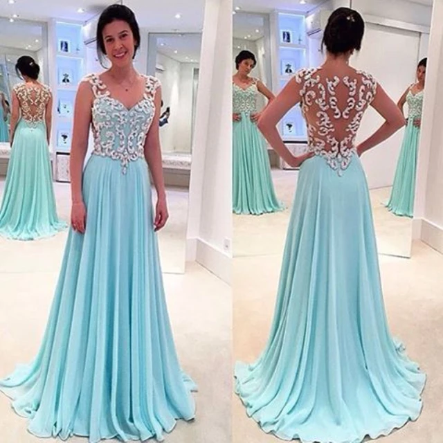 Mint Blue Dress With Sleeves Sale, 58 