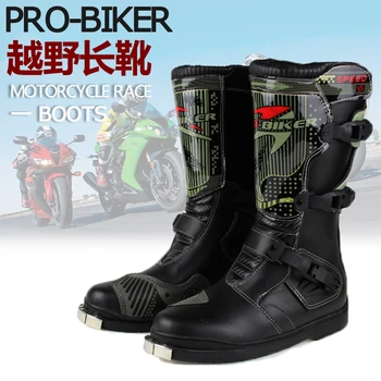 

Free shipping off-road motorcycle racing motorcycle boots leather shoes Protective boots B1007