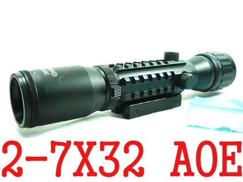 

Tactical 2-7x32 AOE Telescopic Sight Scope Tri Mil Dot Military Riflescope Amy Shooting Scope For Outdoor Hunting