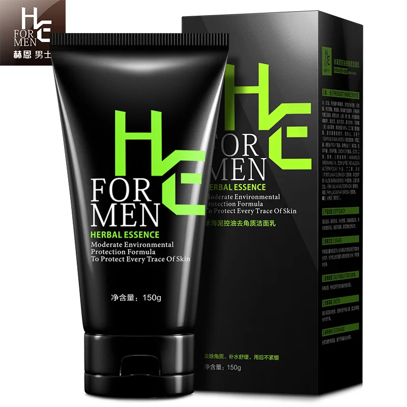 

Hern Men's Facial Cleanser Set Oil Control Blackheads Acne Fainting Whitening Moisturizing Cleanser Cleansing Skin Care