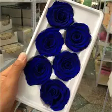 Yun nan сушеный цветок голубая роза цветок вечные цветы 6 шт. 5-6 см