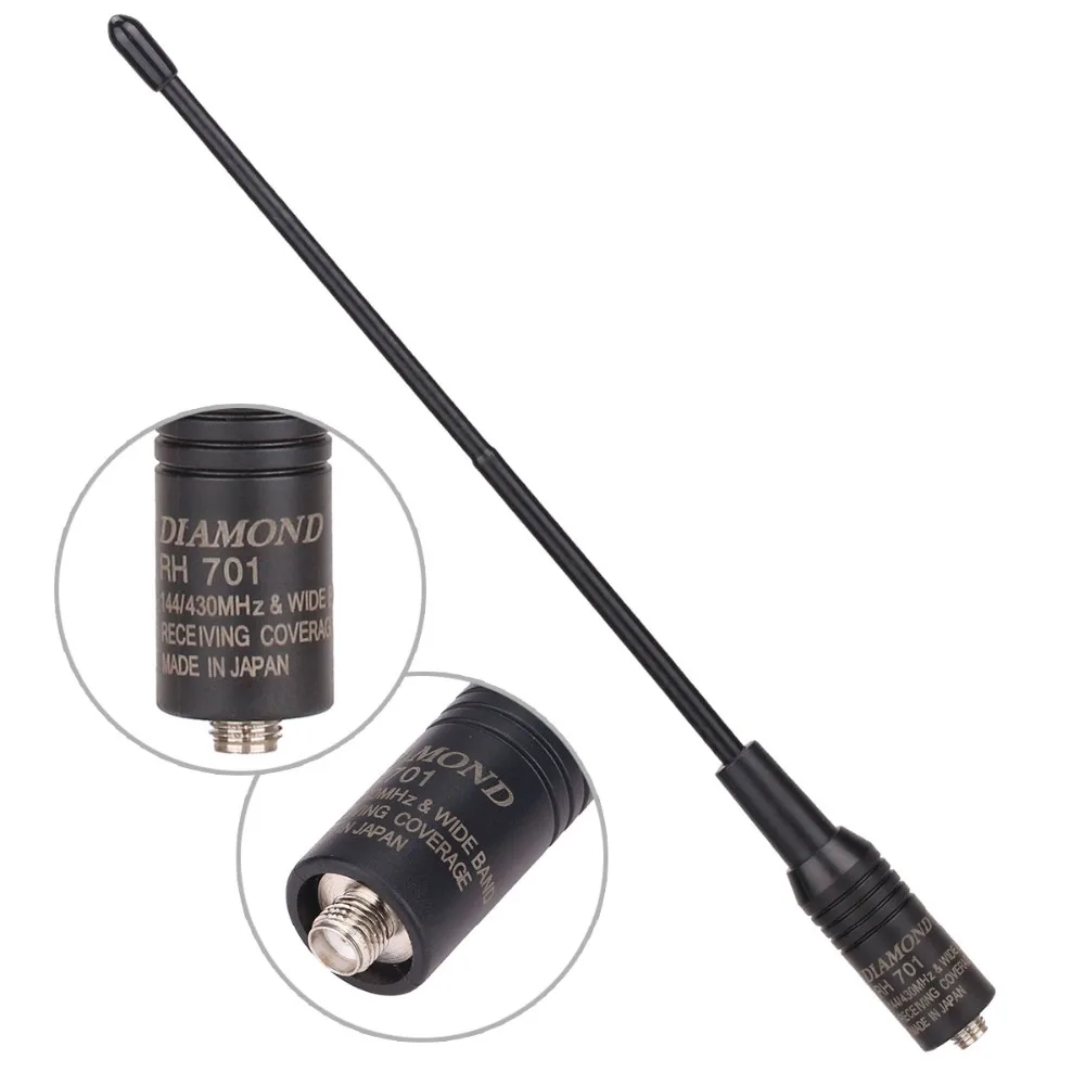 Diamond RH-701 sma-женский двухдиапазонный VHF/UHF 144/430 МГц антенна для Baofeng UV5R UV82 BF888S GT3 плюс портативной рации