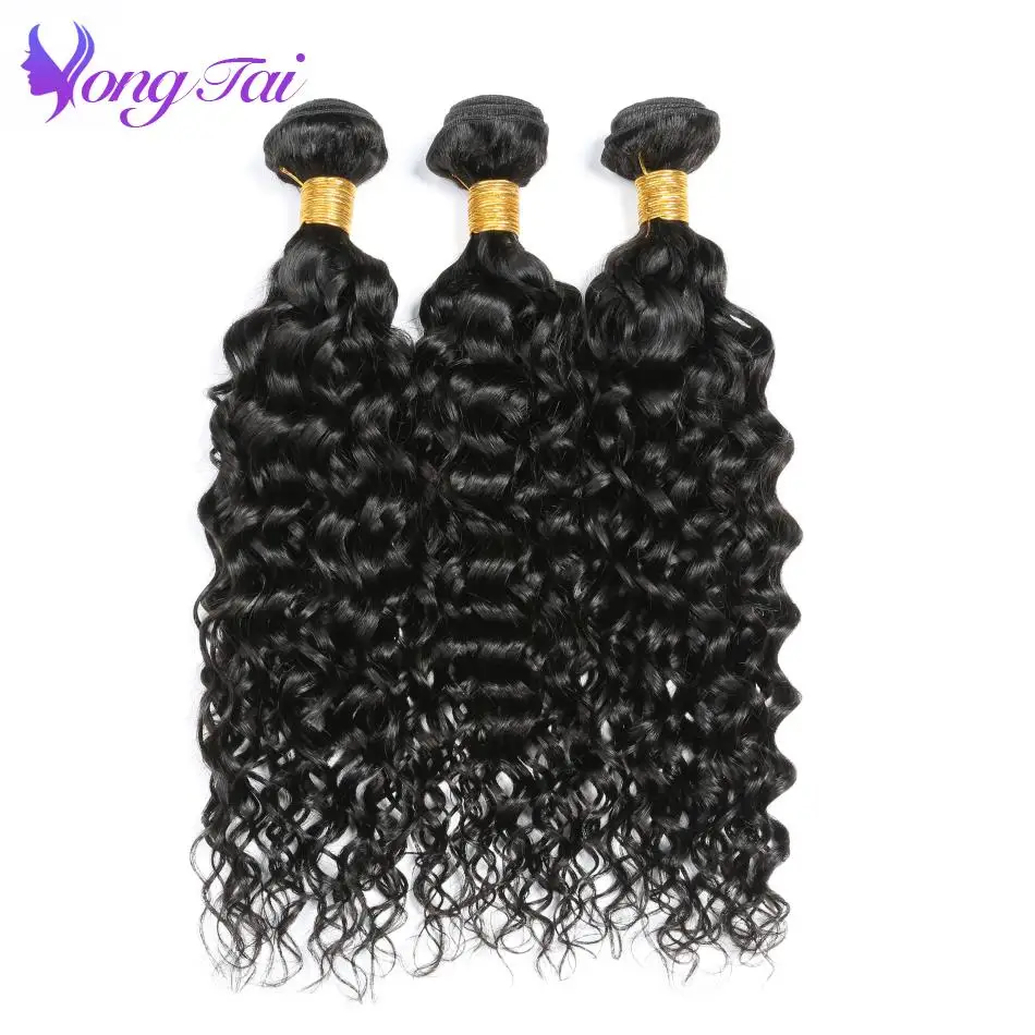 

Yuyongtai Hair Products Peruvian Water Wave Hair Bundles 2Pcs/Lot Remy Human Hair Weaves Deals Natural Color 10-26 Inch