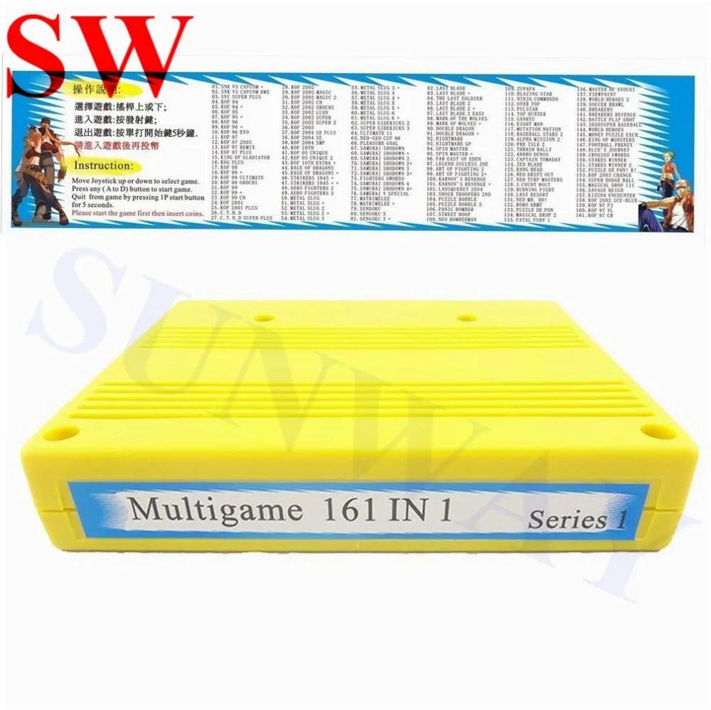 SNK MVS Cart 161 In 1 Cassette Cartridge Neo Geo Jamma Multi Game Board