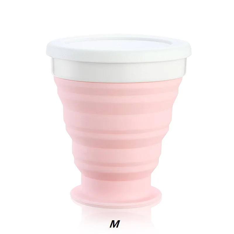 Креативная новая силиконовая простая кружка, Пластиковая Складная чашка, набор, водная напольная чашка, Студенческая практичная кофейная кружка, многоцветная пластиковая чашка - Цвет: 5