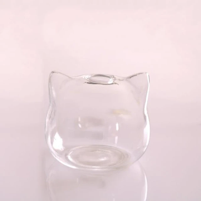 Cat Shaped Vase Glass 2