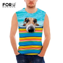 FORUDESIGNS/Летняя Праздничная мужская майка Модная Повседневная рубашка Бодибилдинг Фитнес нательные блузки без рукавов Мужские фуфайки Топы Одежда