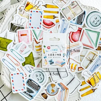 

46pcs/box Cute List Journal Stickers Decorative Adhesive Stickers Stationery Stickers Scrapbooking Diary DIY For Photo Album