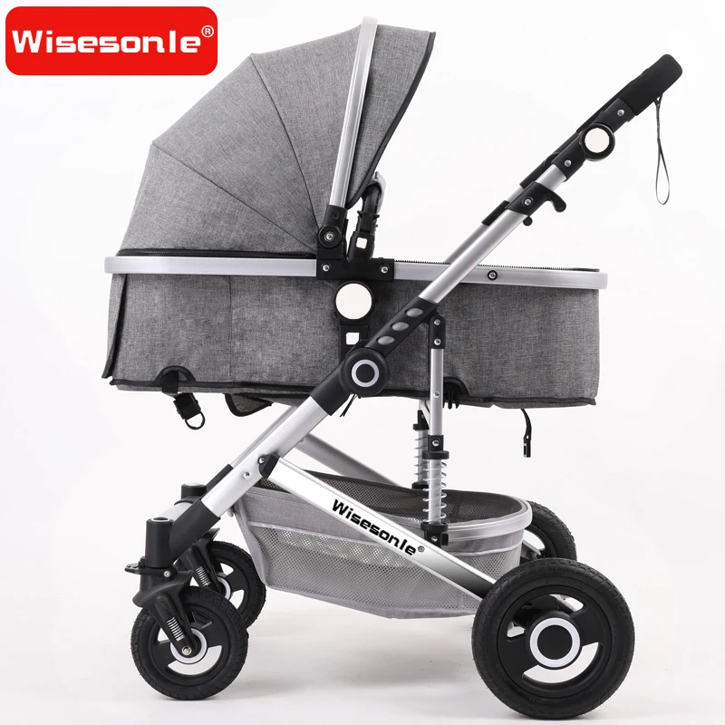 Wisesonle High landscape baby stroller can sit and fold two-way four-wheel shock absorber baby push Four Wheels Stroller Wisesonle High landscape baby stroller can sit and fold two-way four-wheel shock absorber baby push Four Wheels Stroller