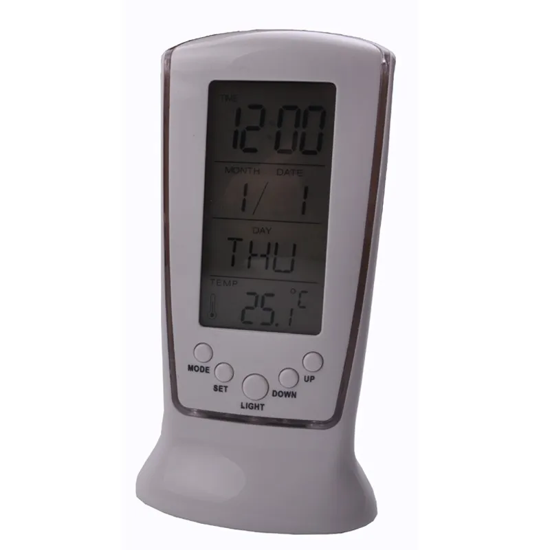 Free shipping, electronic digital thermometer, multi function thermometer clock, timer function