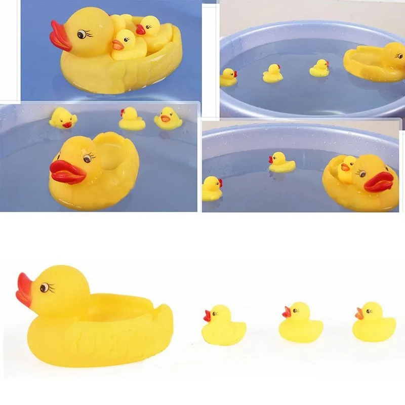 2016-hot-new-4pcs-Yellow-Rubber-Ducks-Bathtime-Squeaky-Bath-Toy-Water-Play-Baby-Kids-toys (3)