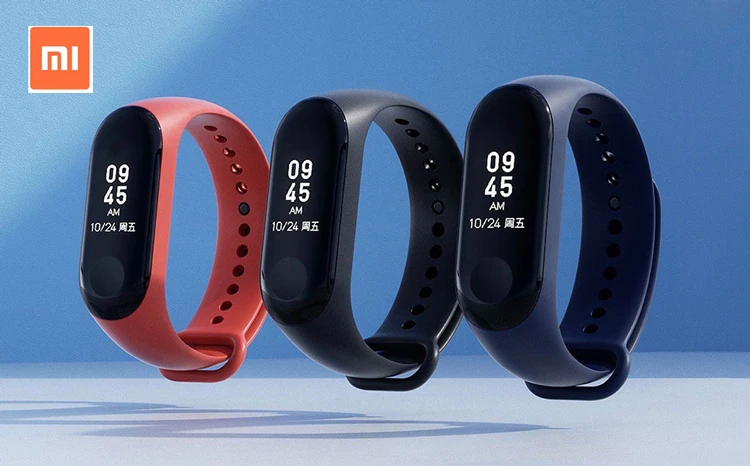 Xiaomi mi Band 3 умный Браслет mi Band 3 большой сенсорный экран OLED частота сердечных сокращений сообщения Smartband