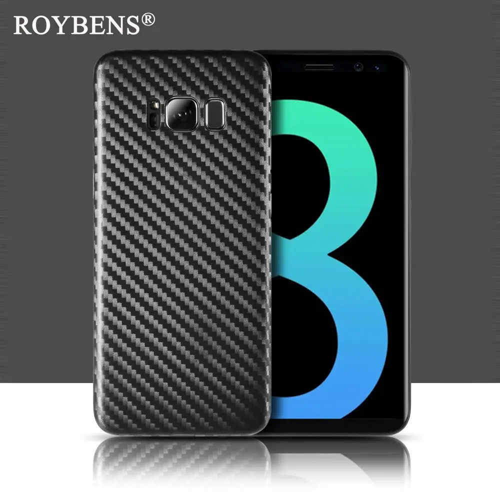 For Galaxy S8 Case Carbon Fiber 0.5mm Ultra Thin Slim Leather Skin Samsung Plus Soft PP Plastic Fitted Cover |