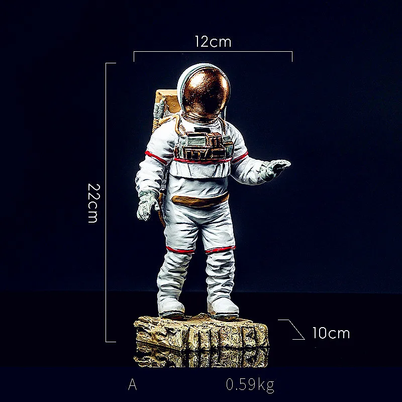 Космический человек американский астронавт модель креативная статуя космонавта Мода Северной Европы украшения дома смолы ремесло L2698