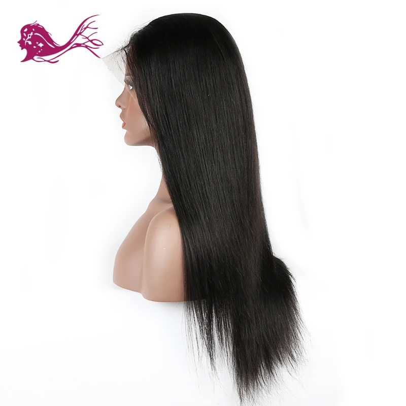 EAYON волос Glueless Синтетические волосы на кружеве парик натуральные волосы бразильские волосы прямые Реми парики для Для женщин