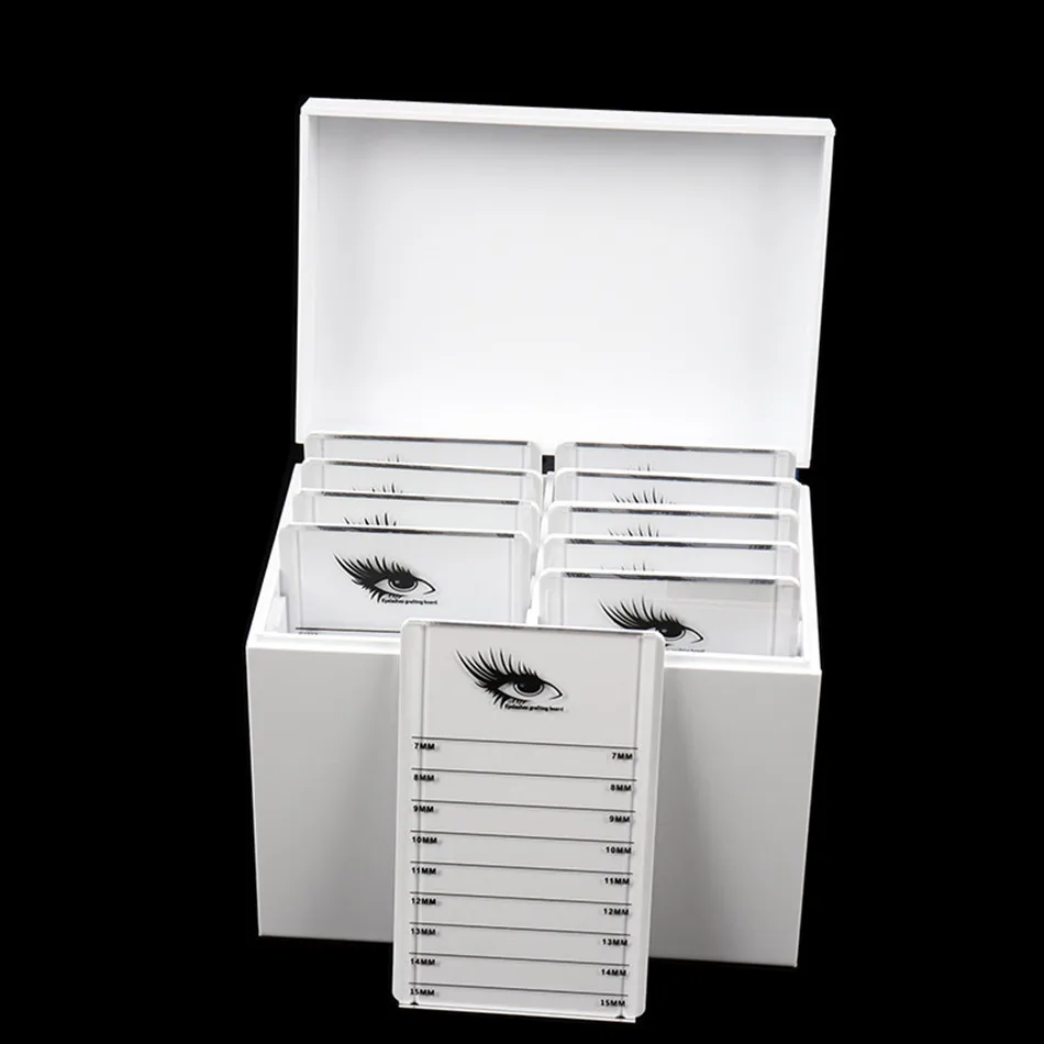 

Eyelashes Pallet Holder 10 Layers Clear Eyelash Storage Box Makeup Organizer False Grafting Eyelashes Extension Makeup Tool