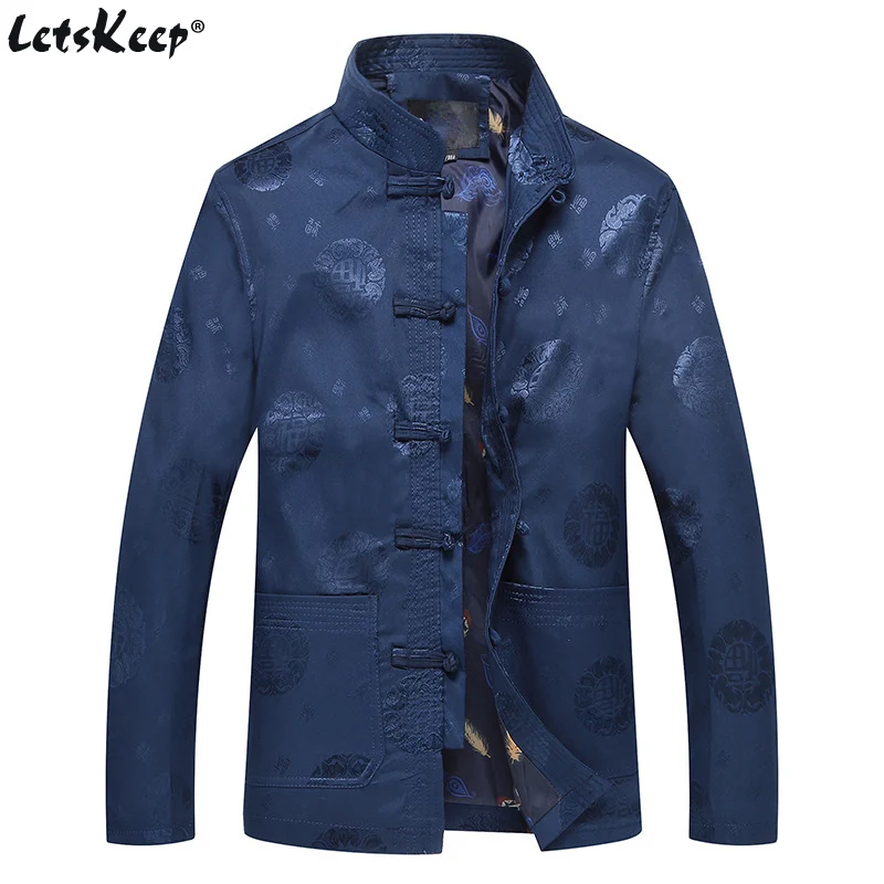 LetsKeep New arrival tang suit men Jacket spring chinese tops for male