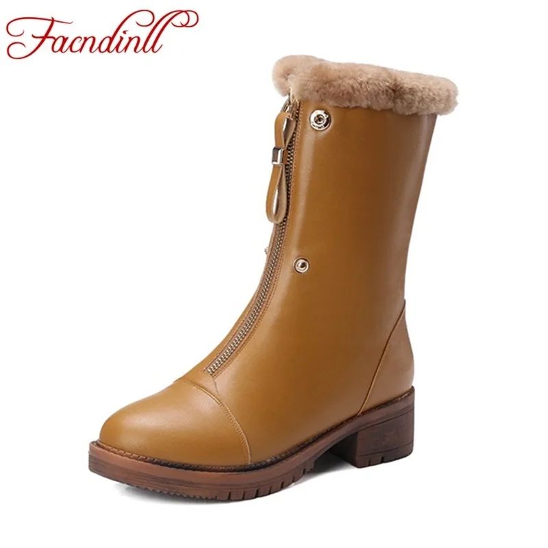 

new arrival winter warm fur plush snow boots high heels shoes fashion round toe ankle boots comfortable concise short women boot