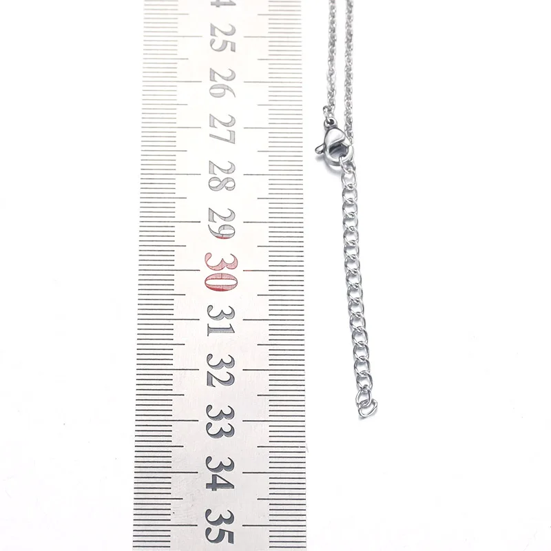 Ювелирное ожерелье с подвеской из нержавеющей стали, 18 мм и 12 мм, ювелирное изделие для женщин 2290