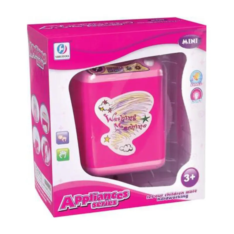 

High Quality New Simulation Washing Machine Toy Baby Home Laundry Mini Pretend Play Toy for Kids