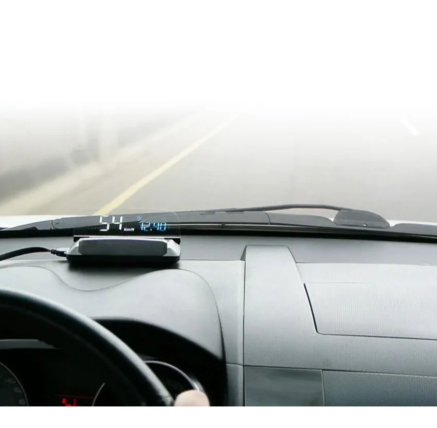 

EANOP Mirror HUD Car HUD Head up Display OBD2 GPS hud Car Speed Projector Speedometer KMH/KPM Temperature & Oil Consumption etc