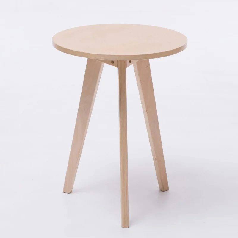 Mid-Century Modern End Sofa Side Table Wood Perfect For Bedside Nightstand or Living Room Nordic Accent Table Round/Triangle