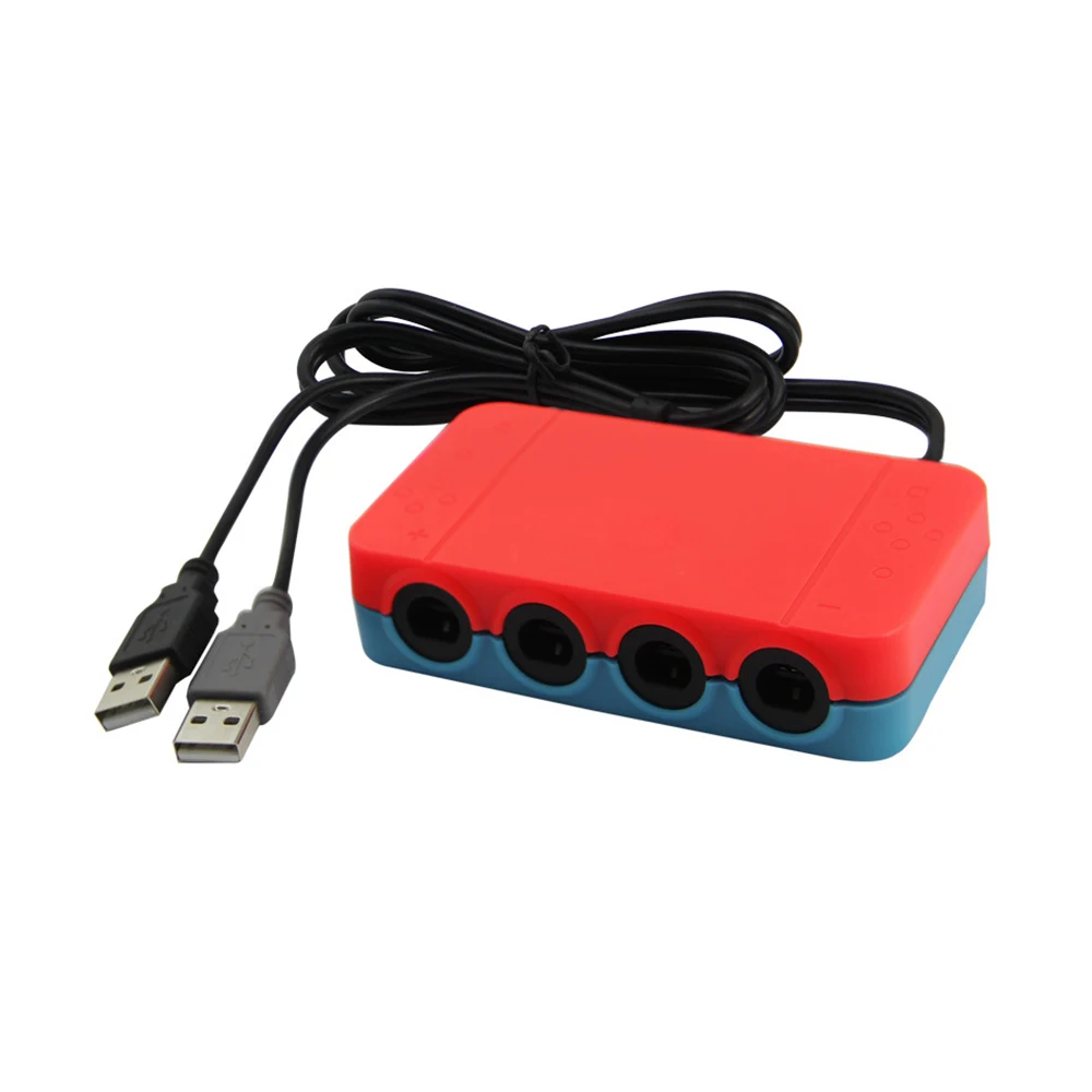 Новый адаптер для контроллера GameCube 4 порта для nintendo Switch wii и PC USB Новый TURBO