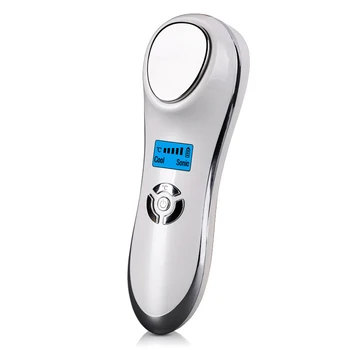 

Ultrasonic Hot Cold Face Lifting Skin Rejuvenation Enhance Elastic Firming Vibration Massager Machine tightening microcurrent