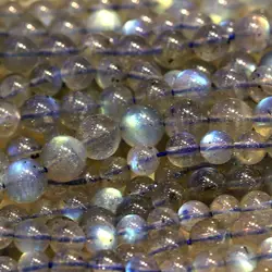 Натурального Высокая флэш-синий свет бусины из Лабрадорита свободные каменные бусы 3-18 мм подходящие DIY ожерелья или Bracelets15 "03828