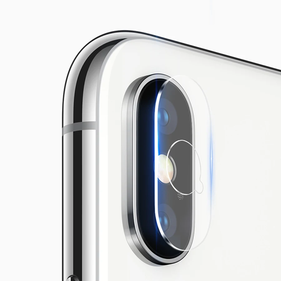 2PCS For iPhone X XS MAX 8 7 Plus Tempered Glass Protective Ring Camera Lens Screen Protector For iPhone XR iPhone XS afbeelding