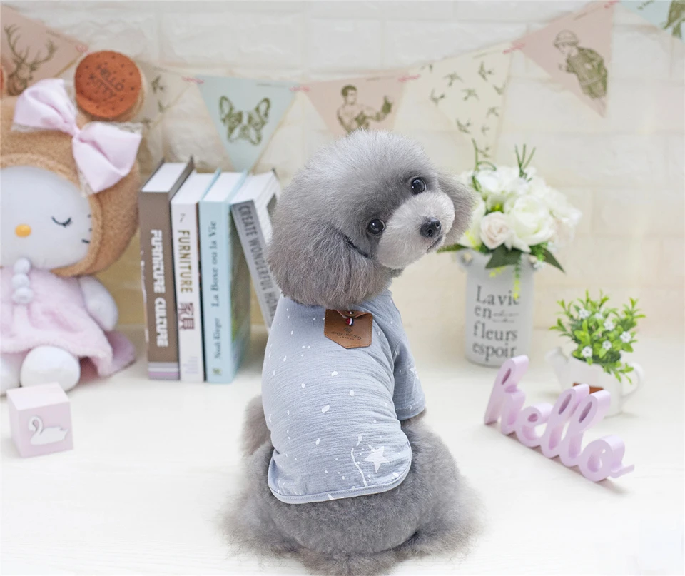 Cotton T-Shirt Clothing for Dogs Summer Spring Dog Clothes Pets Chihuahua (10)