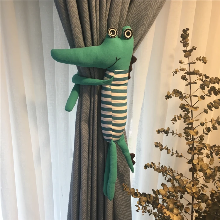 Мультфильм кукла "крокодил" Шторы застежка для занавески ремень зажим для занавески Милая штора аксессуары детский день рождения GiftL005#35