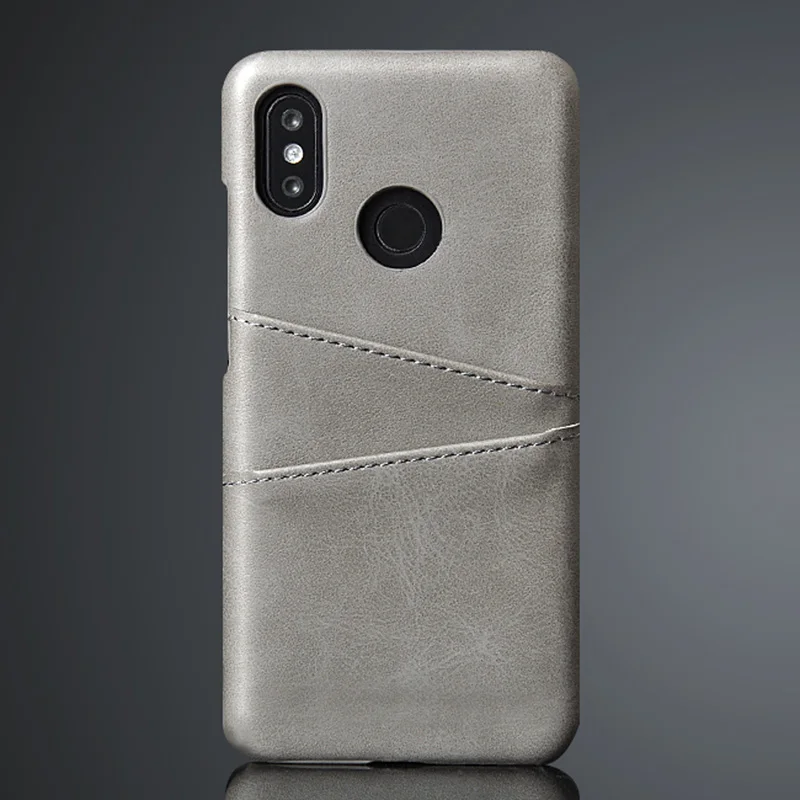 Кожаный чехол с держателем для карт Xiaomi Redmi Note 7 4 4X 6 Pro S2 5 Plus 5A Prime Mi Play 8 Lite 9 SE Pocophone F1