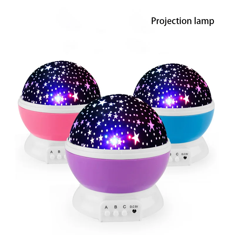 

USB Rechargeable Atmosphere Desk Table Lamp Ball Led Night Light Projector for Children Baby Kids Gift Bedside Bedroom Sleeping