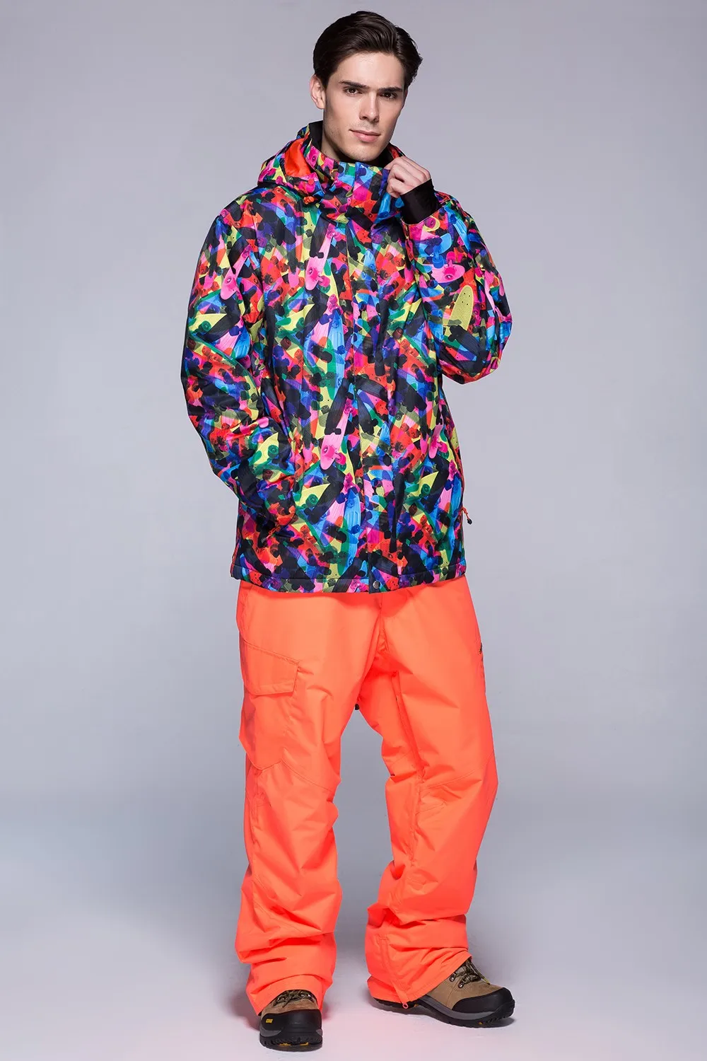 Брендовые зимние лыжные куртки мужские теплые водонепроницаемые сноубордические куртки альпинистская Лыжная одежда