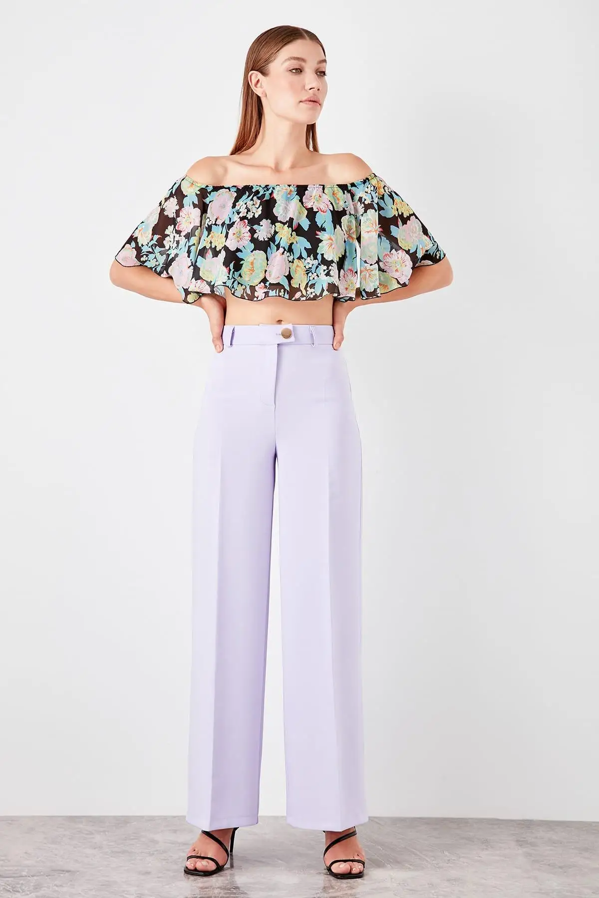 Trendyol Lilac классические брюки TWOSS19BB0524|Брюки |