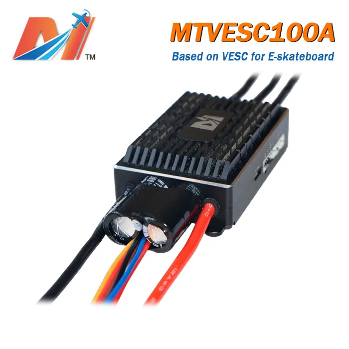 Maytech 6374 герметичный водонепроницаемый мотор 100A ESC на базе Benjamin Vedder VESC Электрический Лонгборд пульт дистанционного управления